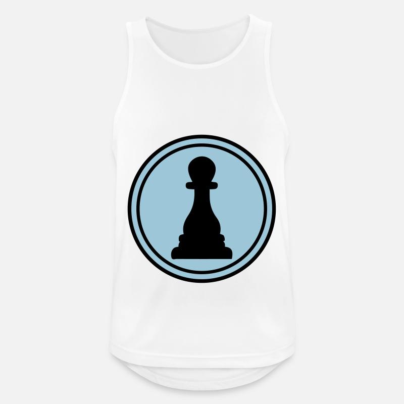 Runner Bauer Chess Piece - Men's Breathable Tank Top - white