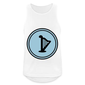 Harp symbol - Men's Breathable Tank Top - white - Front - Nick (188cm)