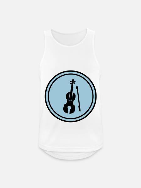 Icône de violon - Débardeur respirant Homme - blanc