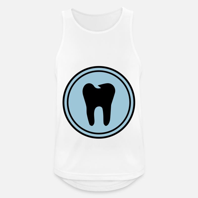Zahn icon symbol - Männer Tank Top atmungsaktiv - Weiß