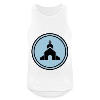 Kirche glaube - Männer Tank Top atmungsaktiv - Weiß - Vorne - Nick (188cm)