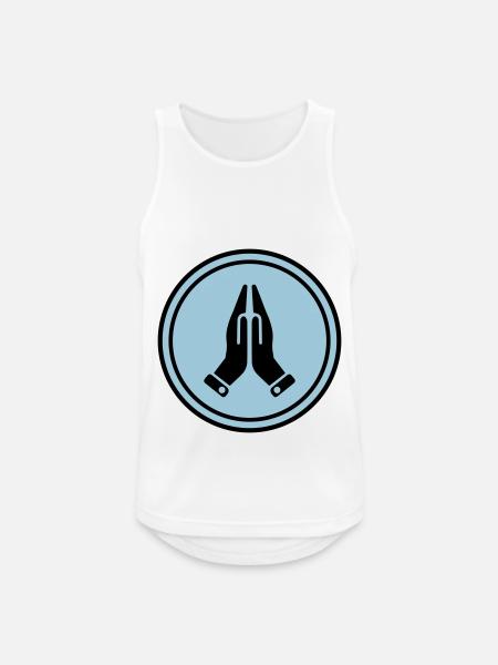 Hands symbol - Men's Breathable Tank Top - white