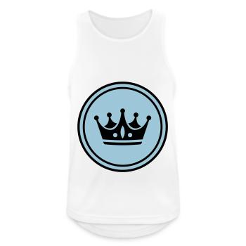Crown Symbol - Men's Breathable Tank Top - white - Front - Nick (188cm)