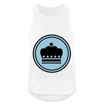 Krone icon - Männer Tank Top atmungsaktiv - Weiß - Vorne - Nick (188cm)