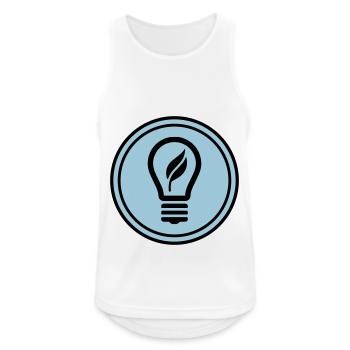 Light bulb icon - Men's Breathable Tank Top - white - Front - Nick (188cm)