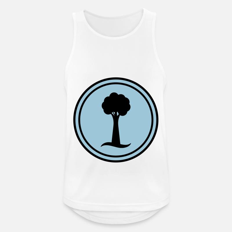Baum Symbol - Männer Tank Top atmungsaktiv - Weiß