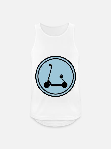 E-roller Icon - Männer Tank Top atmungsaktiv - Weiß