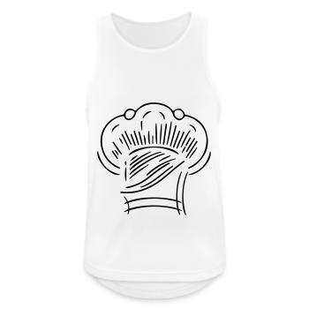 Chef chapeau de chef - Débardeur respirant Homme - blanc - Devant - Nick (188cm)
