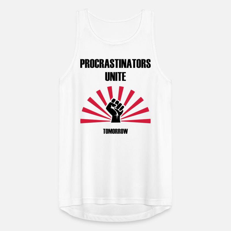 Procrastinators unite... tomorrow Männer Tank Top atmungsaktiv