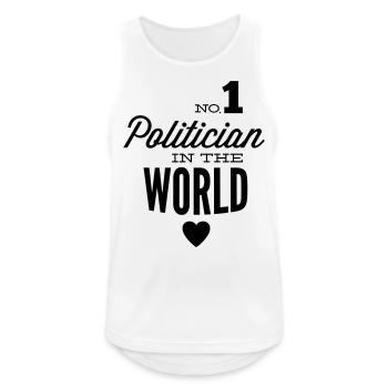 Best politician in the world - Men's Breathable Tank Top - white - Front - Nick (188cm)