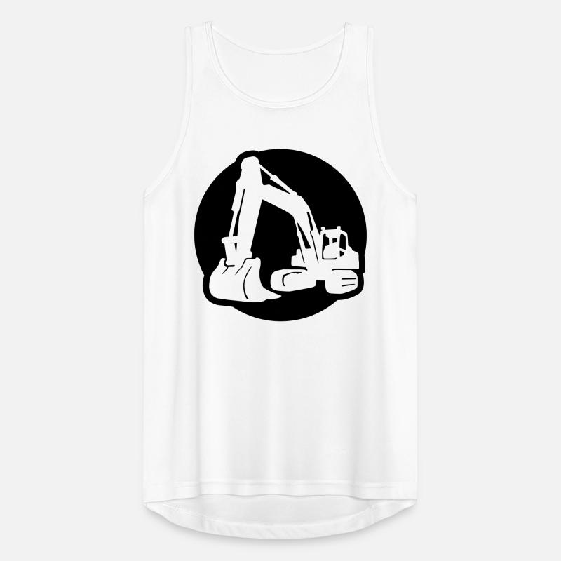 Bagger / Kettenbagger / excavator 4 - invers Männer Tank Top atmungsaktiv