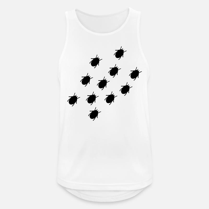 käfer - Männer Tank Top atmungsaktiv - Weiß