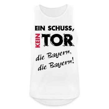A shot a goal, Bayern - Men's Breathable Tank Top - white - Front - Nick (188cm)