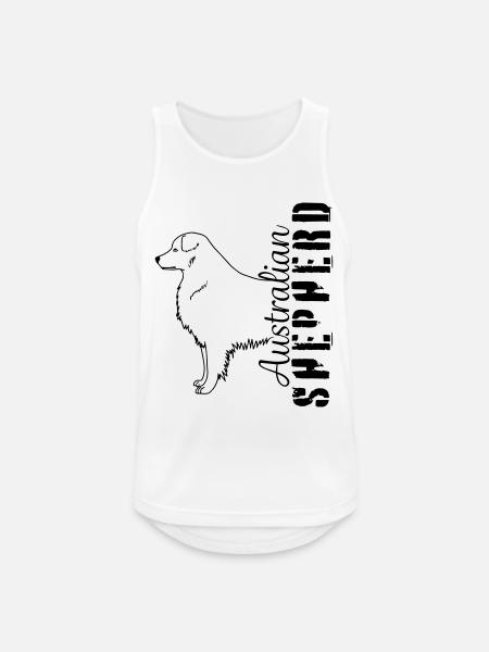 Aussies herding dog pet - Men's Breathable Tank Top - white