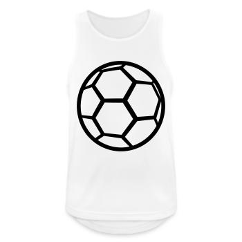 Soccer Ball - Men's Breathable Tank Top - white - Front - Nick (188cm)