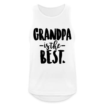 Grandpa is the best - Men's Breathable Tank Top - white - Front - Nick (188cm)
