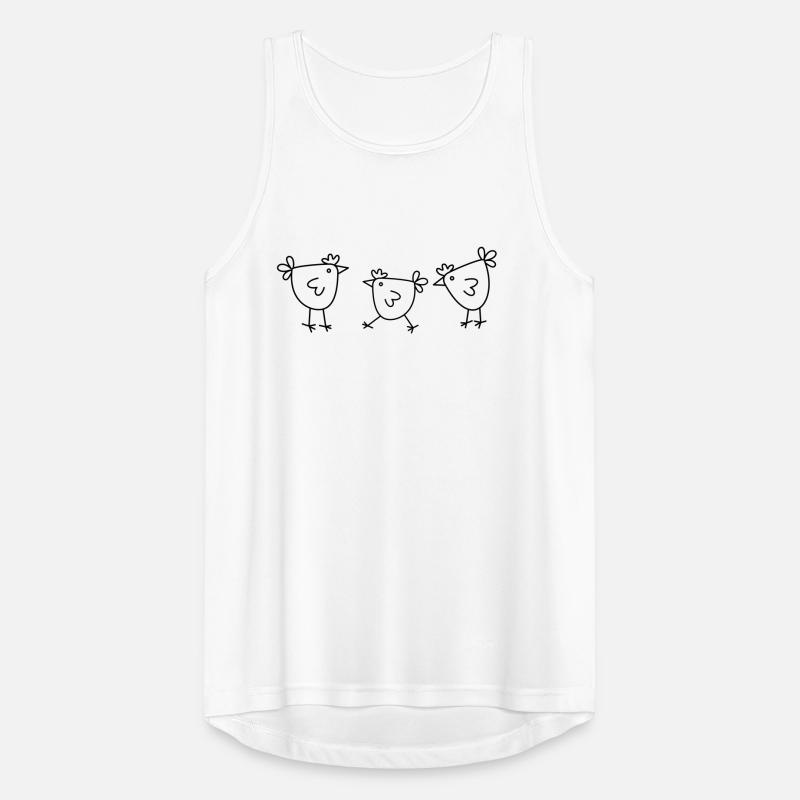 Poulet Poulet Poule conception de poulet minimalement simple Débardeur respirant Homme