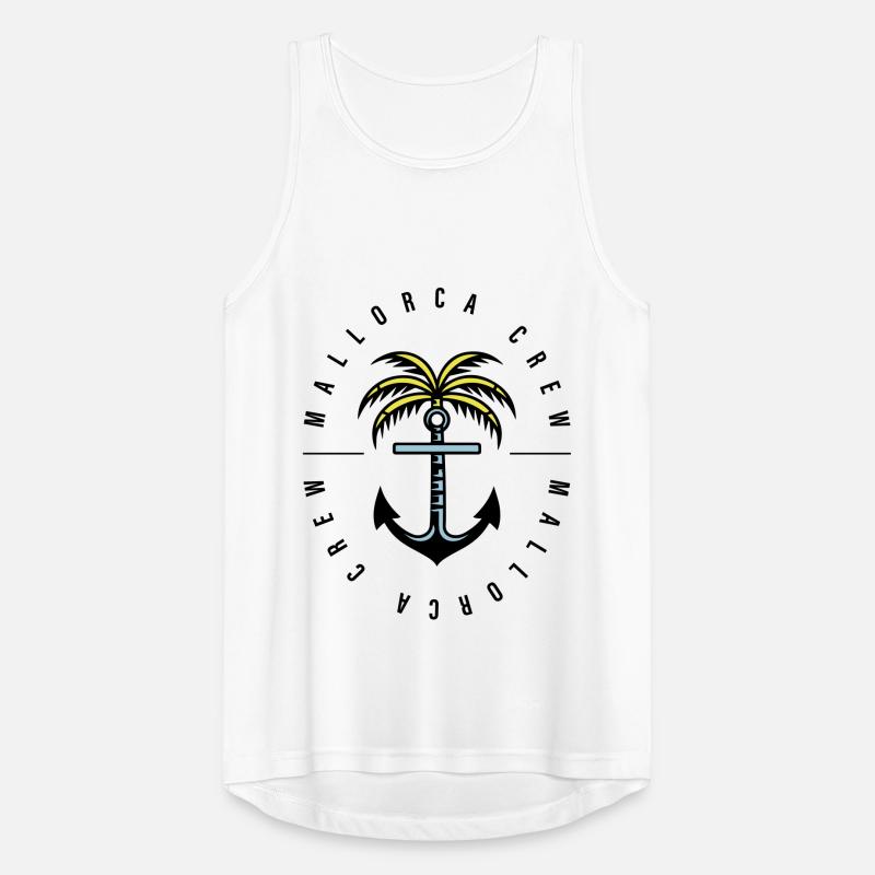 Mallorca Crew Anker Palme Männer Tank Top atmungsaktiv