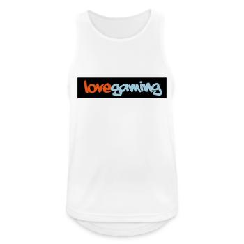 Gaming - Männer Tank Top atmungsaktiv - Weiß - Vorne - Nick (188cm)