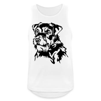 TERRIER DE CHASSE ALLEMAND CHIENS DE CHASSE Chien de chasse Wilsigns - Débardeur respirant Homme - blanc - Devant - Nick (188cm)