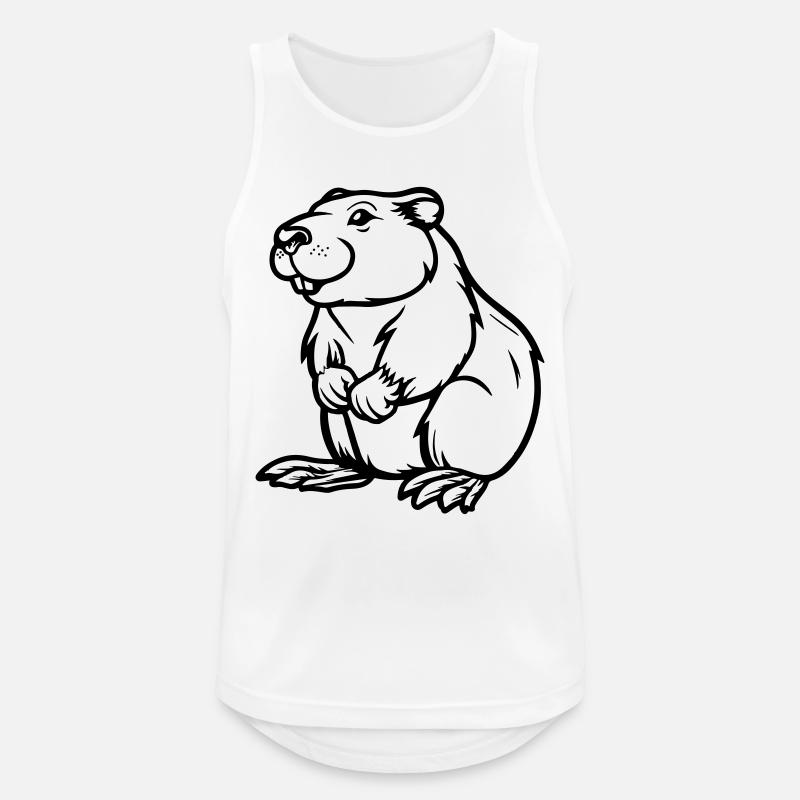 hamster comic tier - Männer Tank Top atmungsaktiv - Weiß