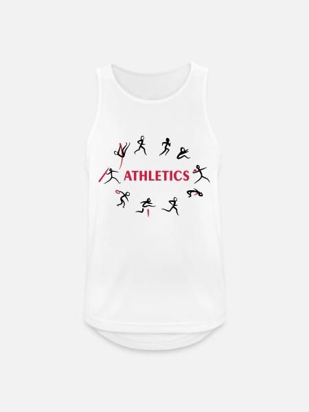 Decathlon, Track and Field - Men's Breathable Tank Top - white