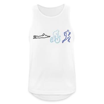 Triathlon - Débardeur respirant Homme - blanc - Devant - Nick (188cm)