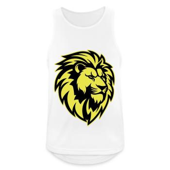 Lion Head - Men's Breathable Tank Top - white - Front - Nick (188cm)
