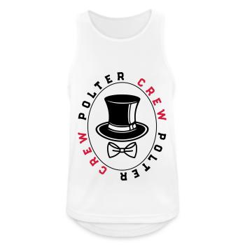 Polter Crew Engagement Wedding - Men's Breathable Tank Top - white - Front - Nick (188cm)