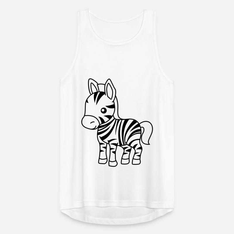 Zebra Comic Tier Männer Tank Top atmungsaktiv