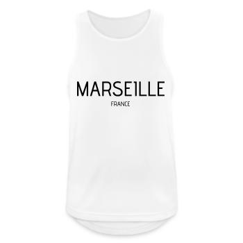 Marseille - Débardeur respirant Homme - blanc - Devant - Nick (188cm)