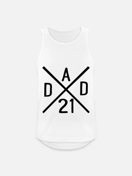 DAD 21 - Männer Tank Top atmungsaktiv - Weiß