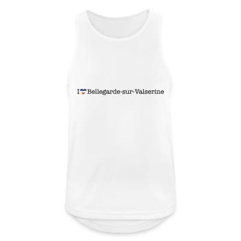 I love Bellegarde sur Valserine - Männer Tank Top atmungsaktiv - Weiß - Vorne - Nick (188cm)