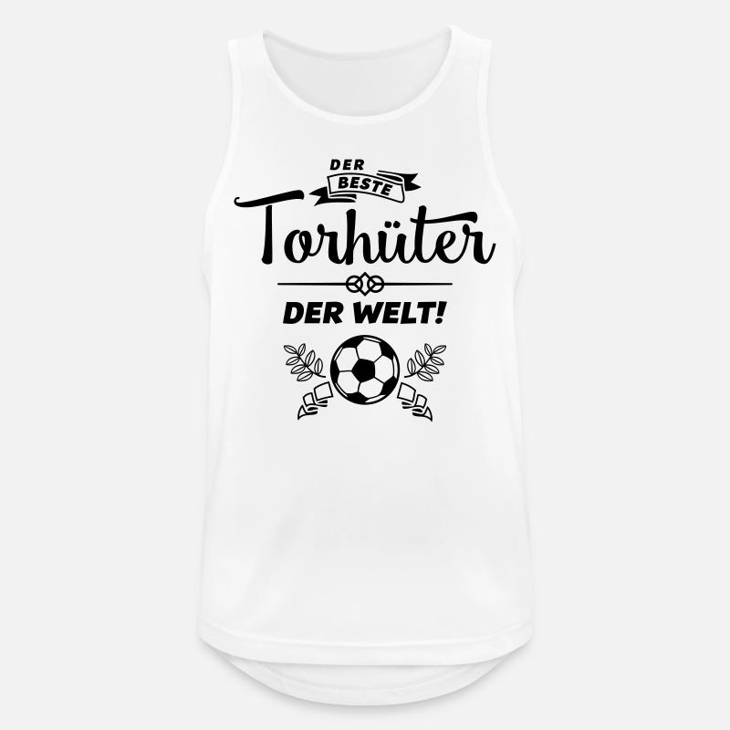 der beste torhüter - Männer Tank Top atmungsaktiv - Weiß