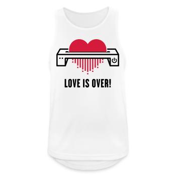 Love Is Over! (Affection / Separation / Divorce) - Men's Breathable Tank Top - white - Front - Nick (188cm)