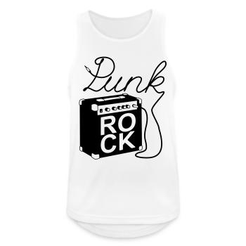 Punk Rock Amp - Männer Tank Top atmungsaktiv - Weiß - Vorne - Nick (188cm)