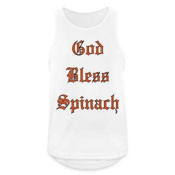 GodBlessSpinach - Men's Breathable Tank Top - white - Front - Nick (188cm)