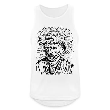 Vincent van Gogh - Männer Tank Top atmungsaktiv - Weiß - Vorne - Nick (188cm)