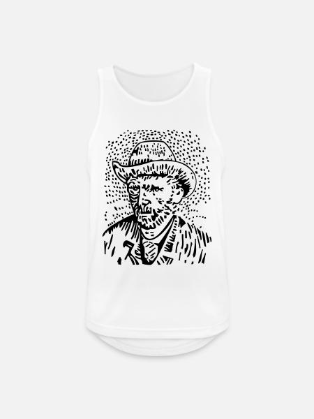 Vincent van Gogh - Männer Tank Top atmungsaktiv - Weiß