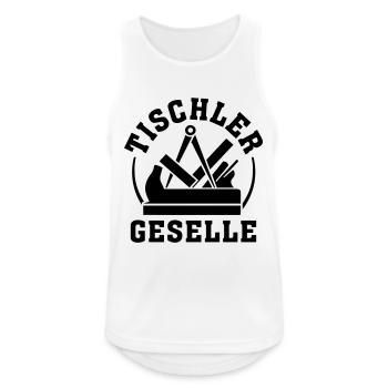 Tischler Geselle 4 Zunftzeichen Zeichen Schreiner - Männer Tank Top atmungsaktiv - Weiß - Vorne - Nick (188cm)