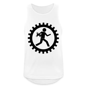 Workers in the gear - Men's Breathable Tank Top - white - Front - Nick (188cm)