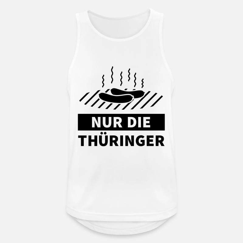 Thüringer Bratwurst - Männer Tank Top atmungsaktiv - Weiß