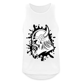 Viking Head Viking Warrior - Men's Breathable Tank Top - white - Front - Nick (188cm)