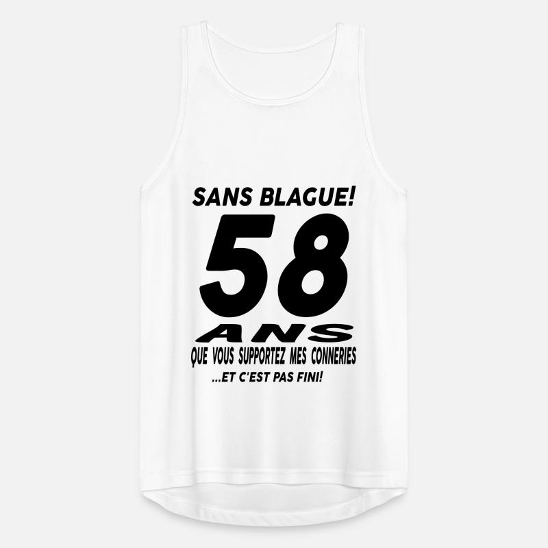 58 ans que vous supportez mes conneries Débardeur respirant Homme