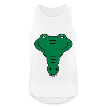 alligator - Débardeur respirant Homme - blanc - Devant - Nick (188cm)