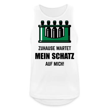 XGrüner Schatz - Männer Tank Top atmungsaktiv - Weiß - Vorne - Nick (188cm)