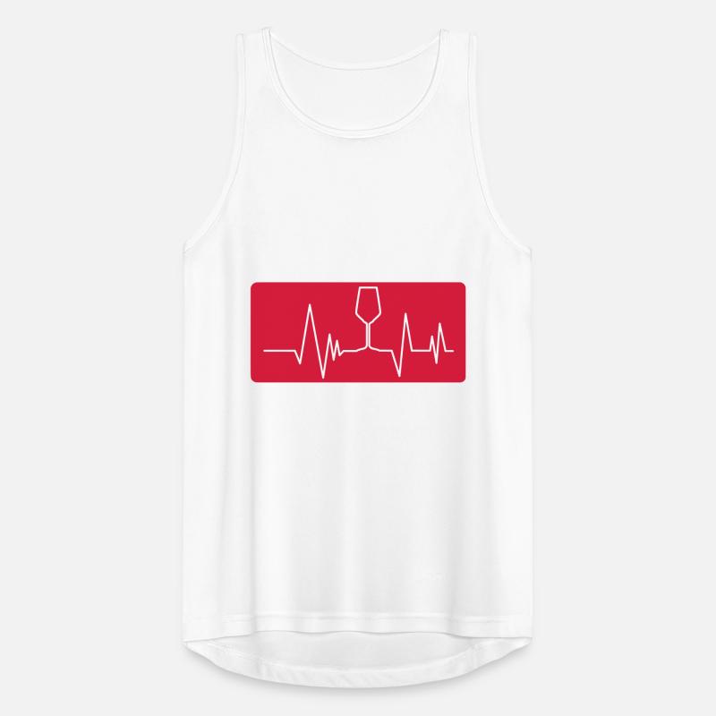 WEIN - Vitalparameter (v) Männer Tank Top atmungsaktiv