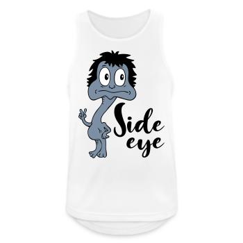 Sprüche Lustige Comic Side eye - Männer Tank Top atmungsaktiv - Weiß - Vorne - Nick (188cm)