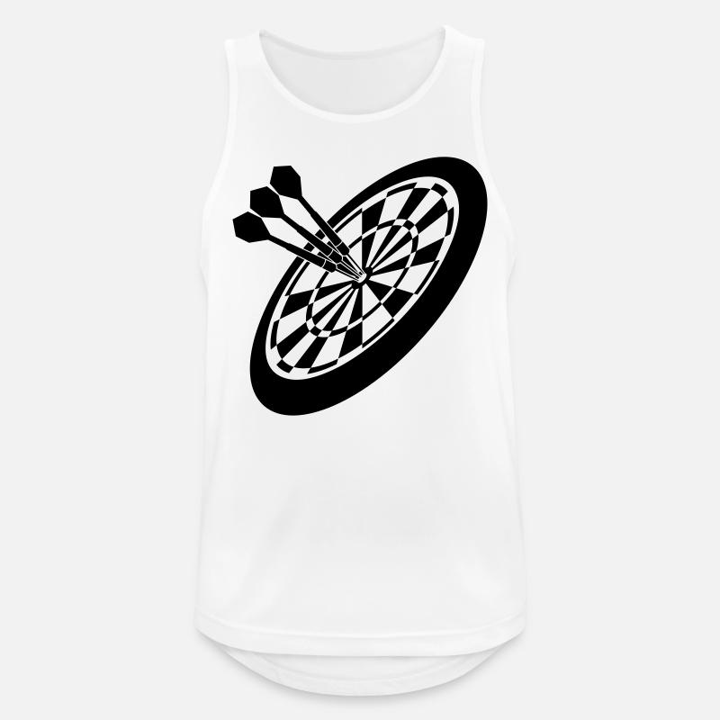 Dart Sport - Männer Tank Top atmungsaktiv - Weiß