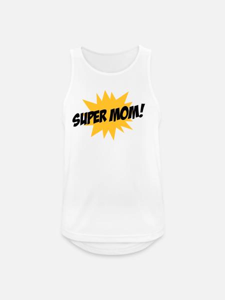 Super Mom - Mother's Day - Men's Breathable Tank Top - white
